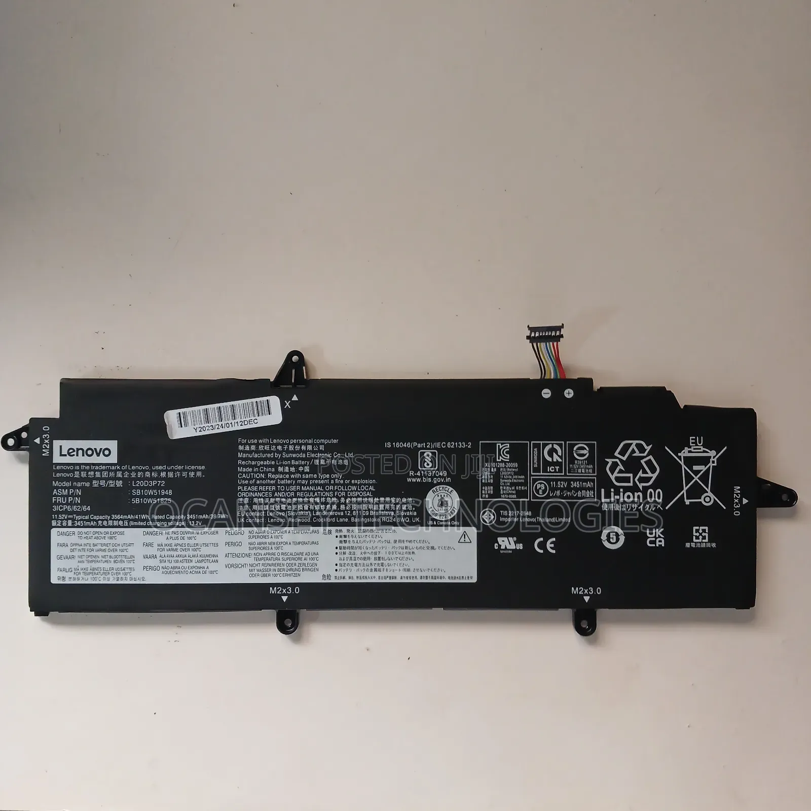 Original Lenovo L20d3p72 Laptop Battery