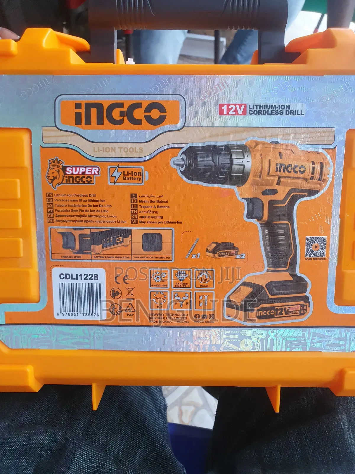 Ingco Cordless Drill 12v