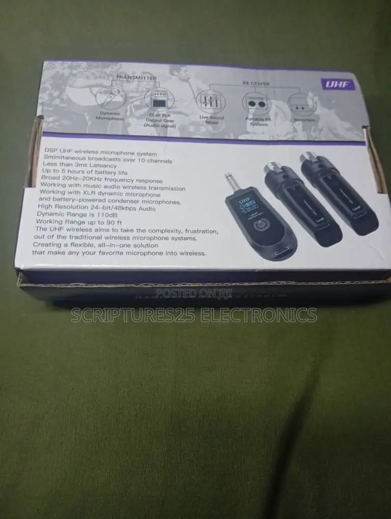 Wireless Microphone, Guitar Jack Adapter