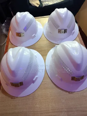 Underground Mining Helmet With Reflectors.