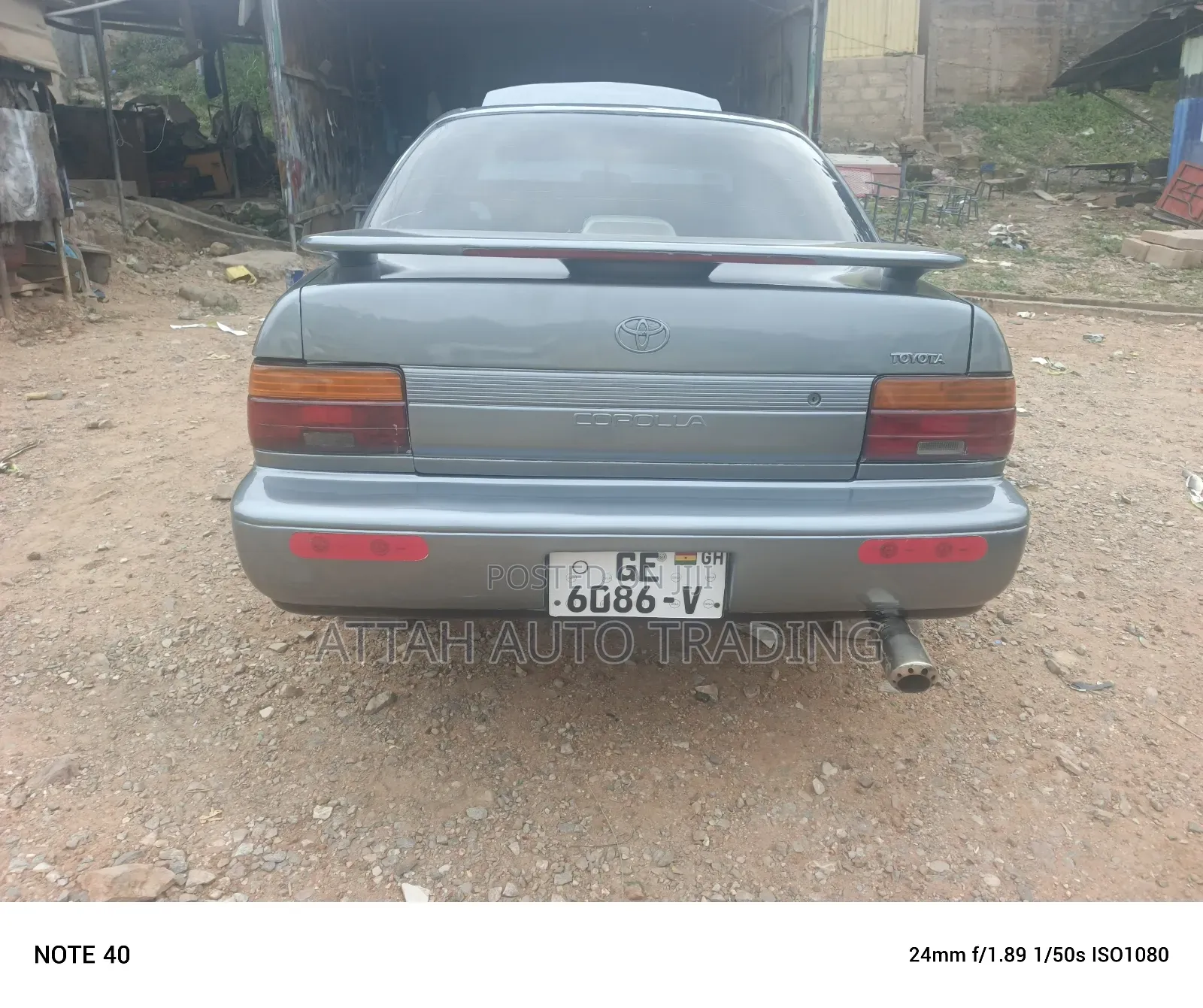 Toyota Corolla 1993 Gray