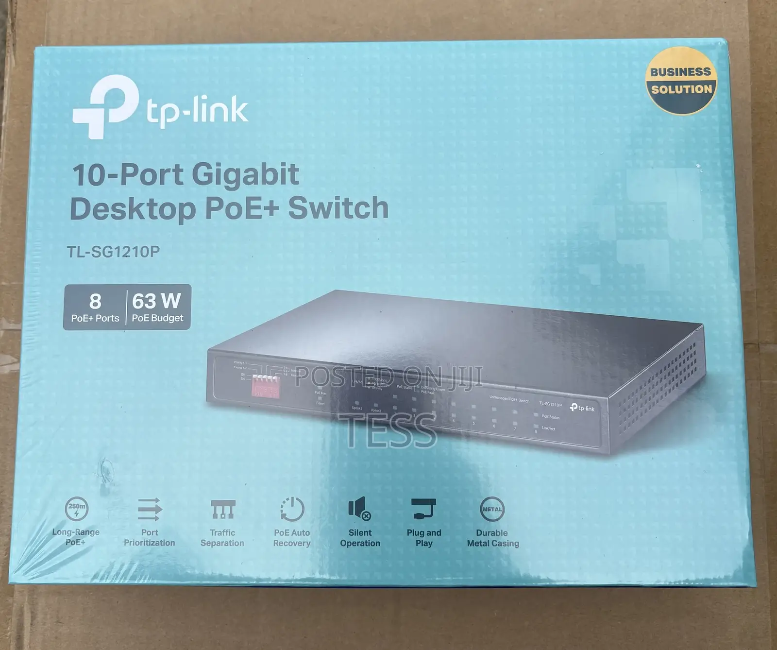 Tp-Link 8 Port Gigabit Poe Switch Tl-Sg1210p