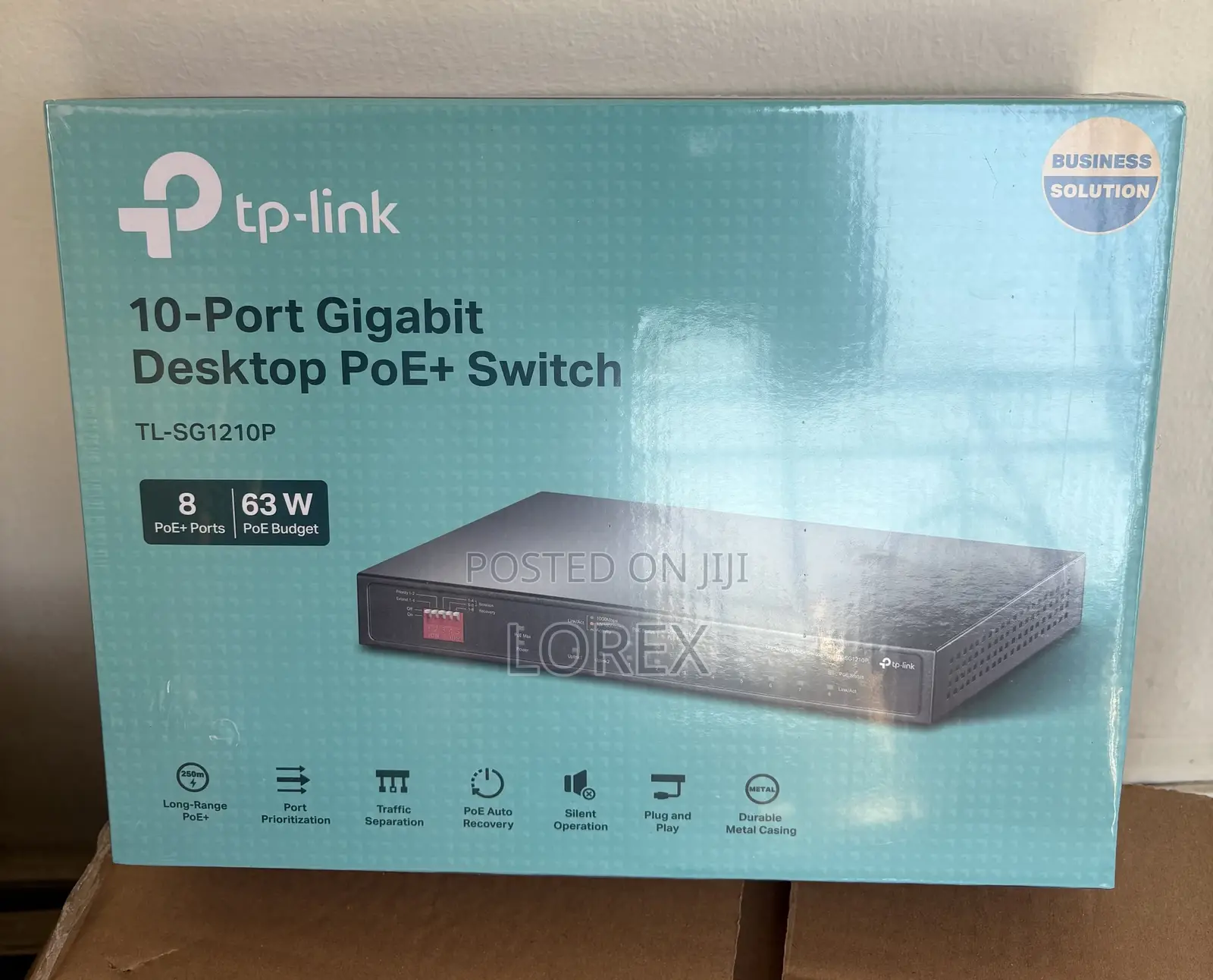 Tp-Link 8-Port Poe Gigabit Desktop Switch Tl-Sg1210p
