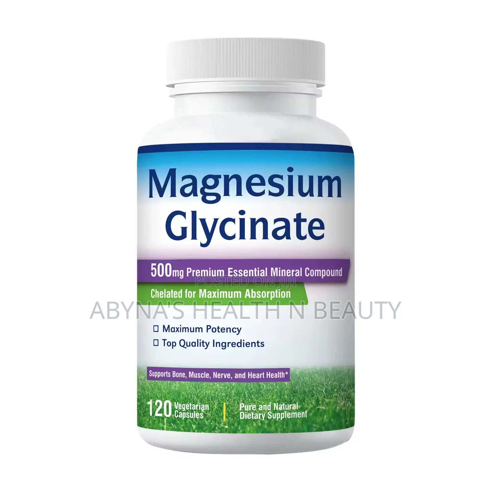 Magnesium Glycinate 500mg (120 Capsules)