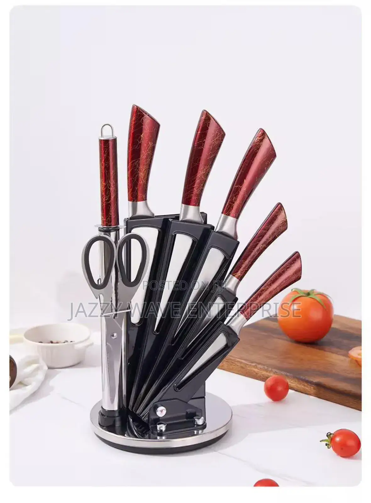 Knife Set With Stand