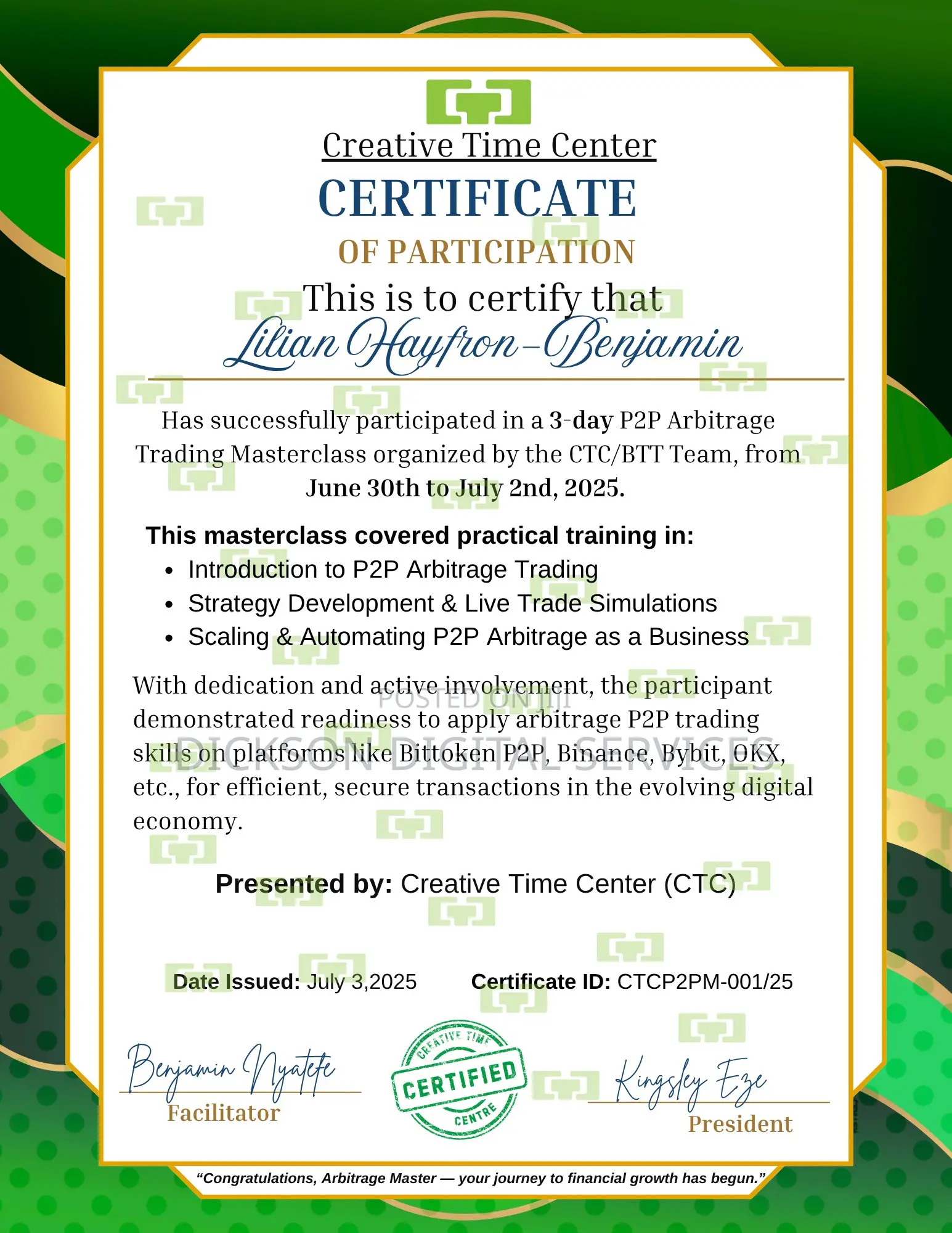 Design Professional Digital Certificate or Testimonial