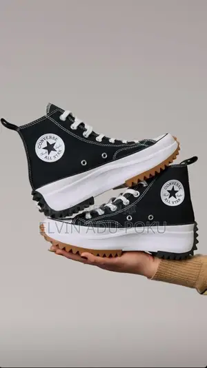 Converse Run Star Hike Hi "Black/White" In Different Style, Swipe >>>>