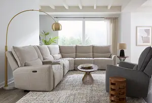 Olper 6-Pc. Fabric Sofa With Power Recliners,Console-Usa.