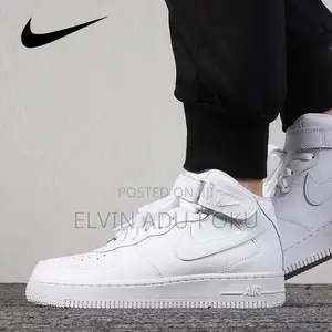 Nike Air Force 1 High "Triple White" Sneakers