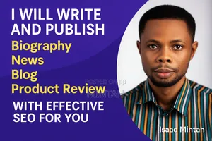 I Will Write and Publish Biography, News and Review for You