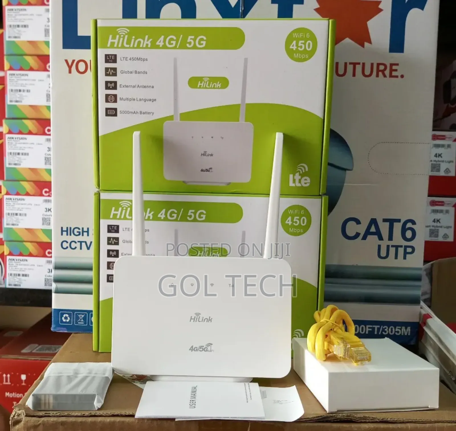 4g Universal Hilink 4g/5g Wifi 6 Hight Speed Router 450 MBPS