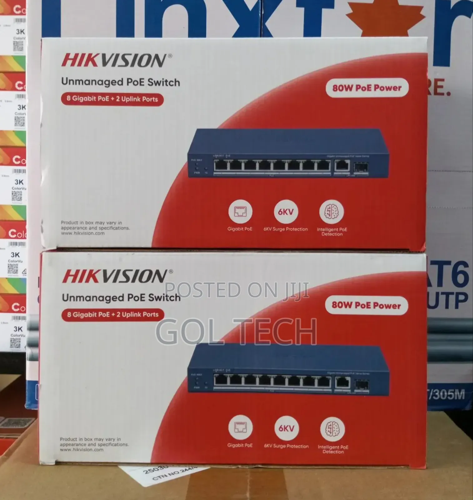 8port Gigabit Poe Switch Unmanaged With 2uplink Hikvision