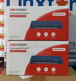 8port Gigabit Poe Switch Unmanaged With 2uplink Hikvision