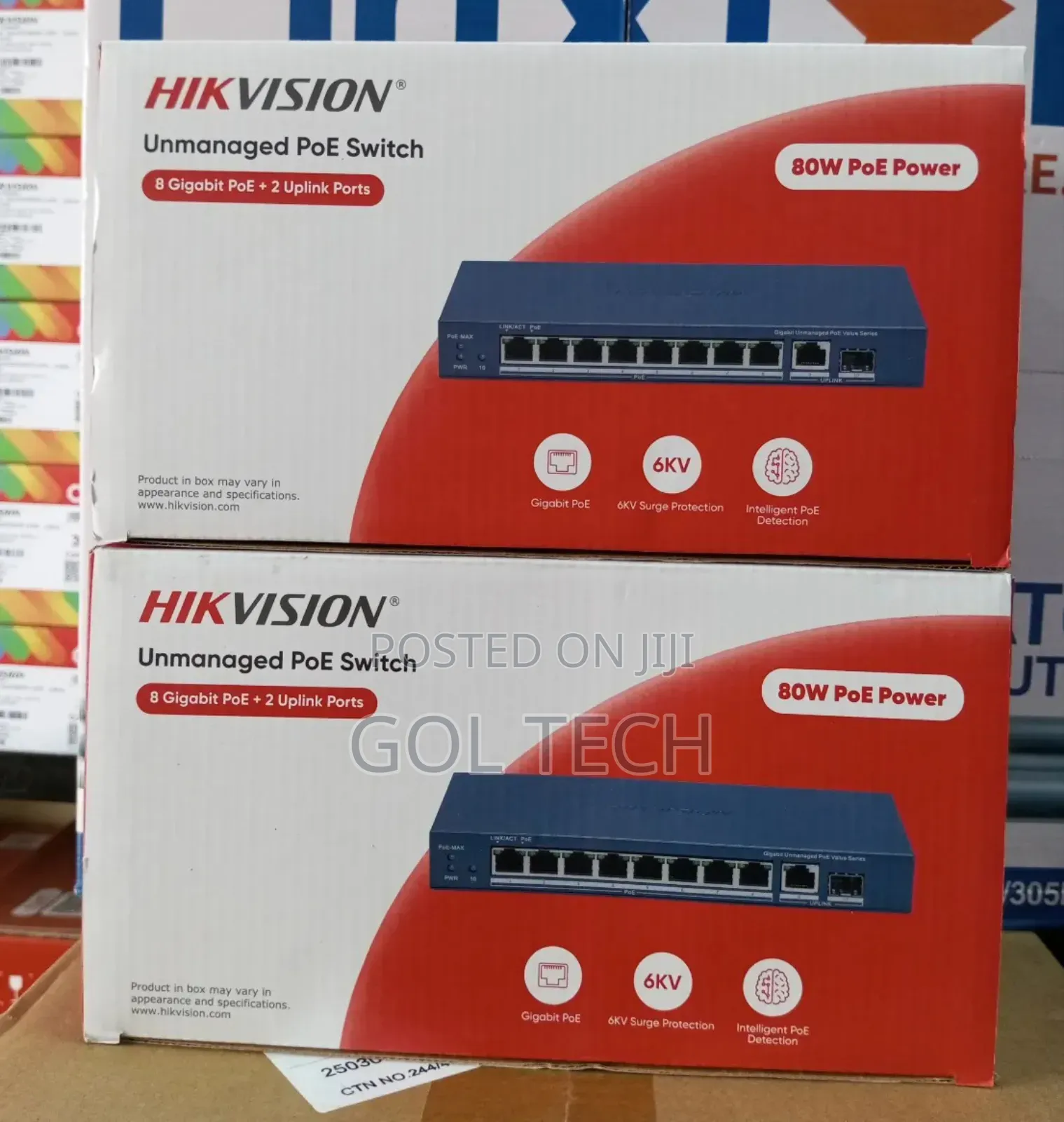 8port Gigabit Poe Switch Unmanaged With 2uplink Hikvision