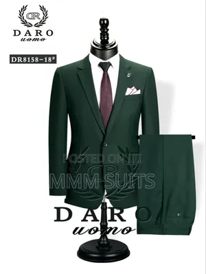 Official 2-Piece Men Suit in Army Green