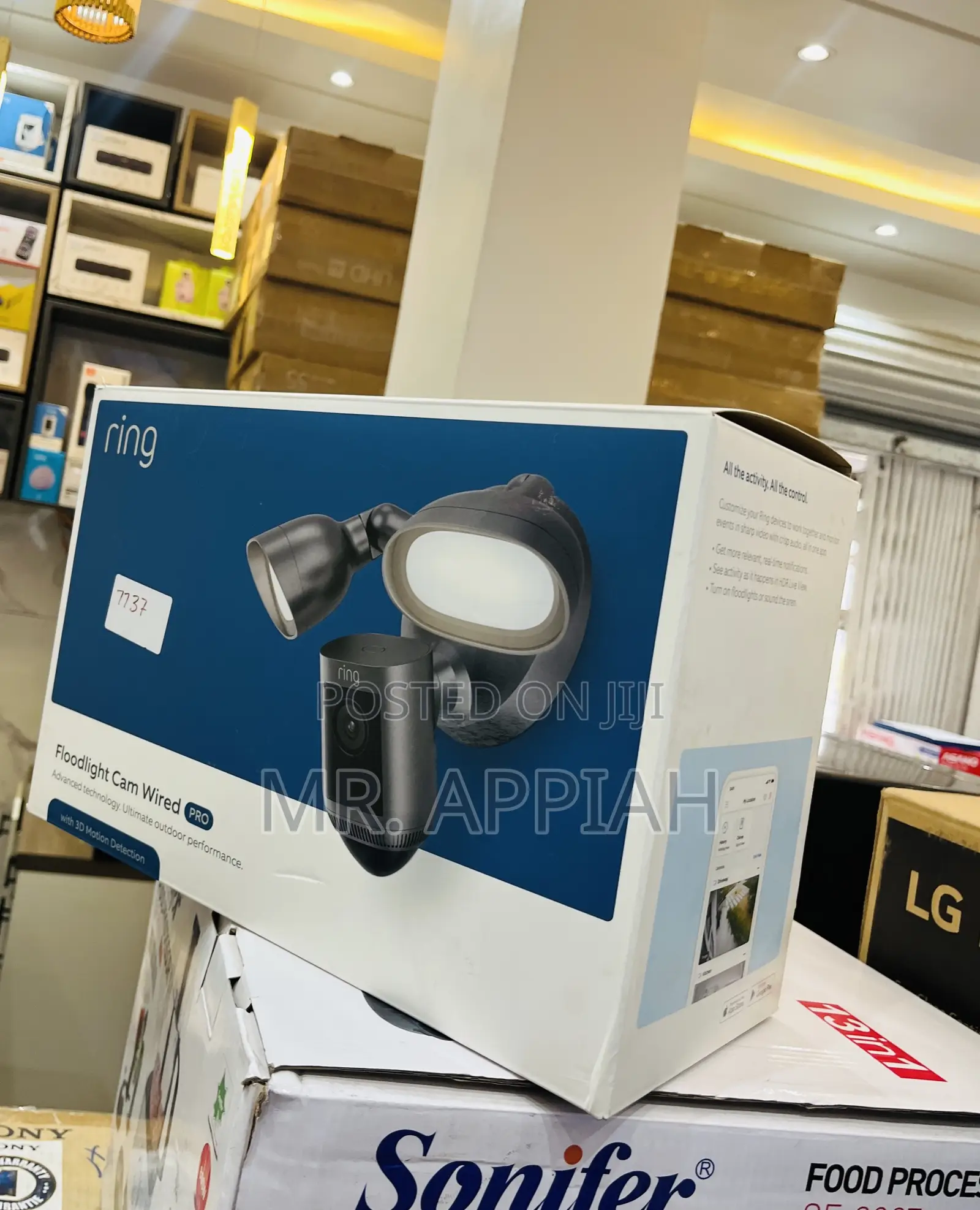 1080p Electric Ring Floodlight Cam Wired Pro(White)