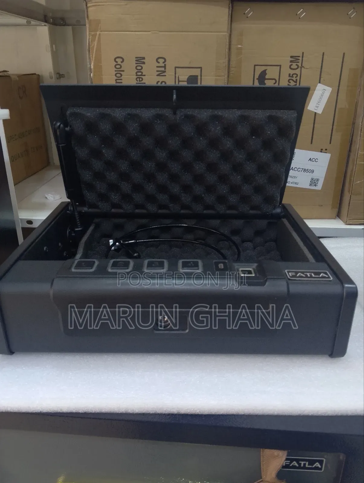Gun Safe Locker Box With Finger Lock & Security Wire - 8 Kg