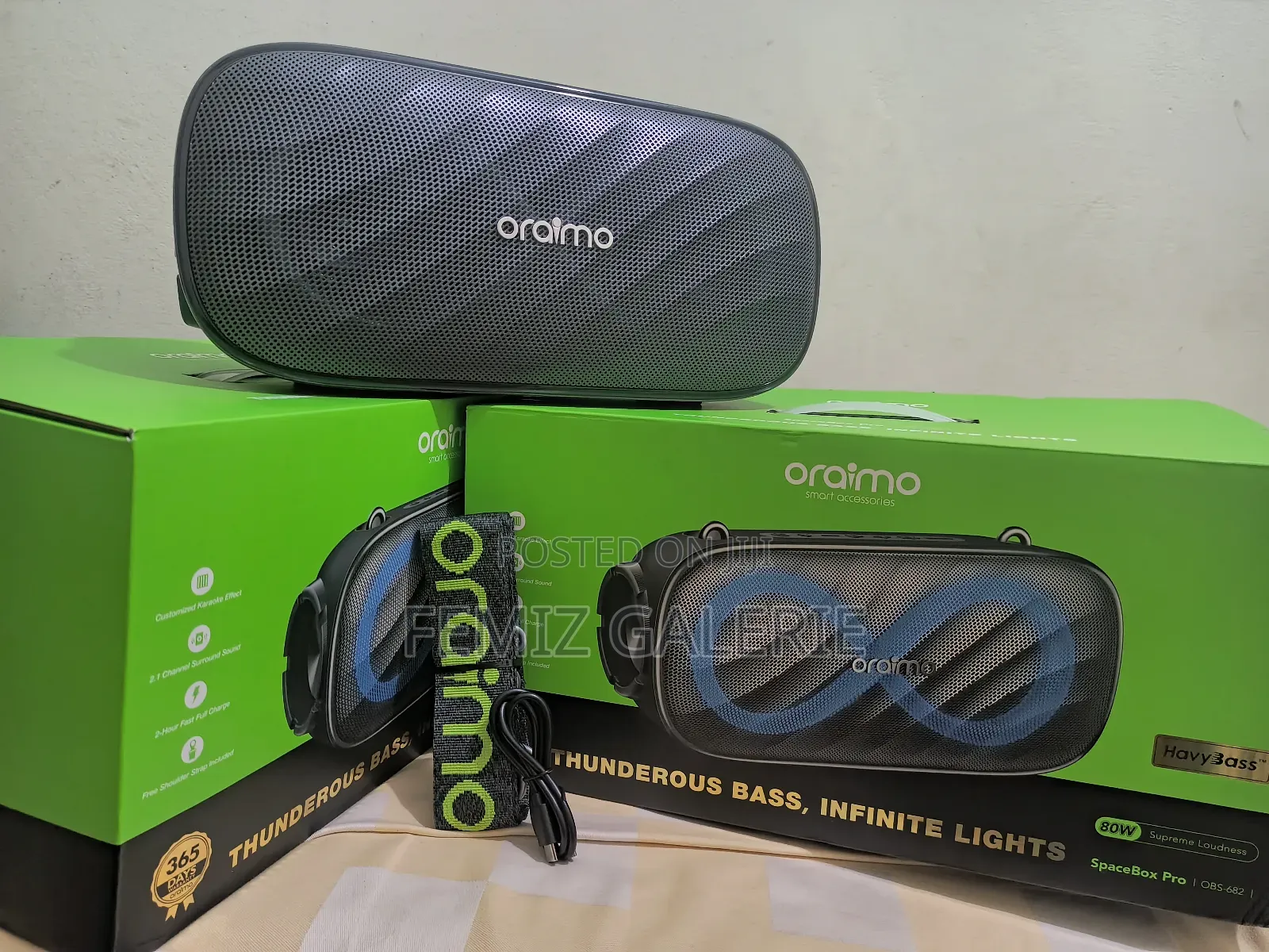 Oraimo Spacebox Pro 80w Karaoke-Support Wireless Speaker