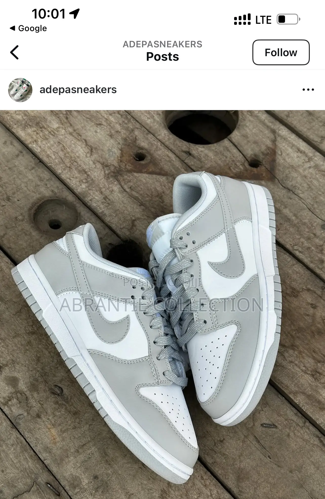 Nike Dunk Low Grey/White Sneaker