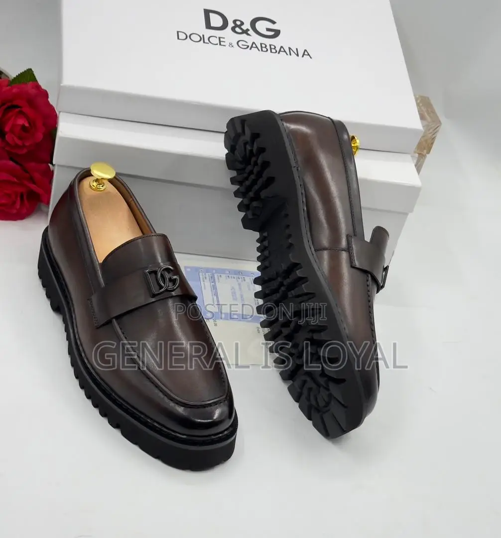 Dolce Gabbana Brown Loafer Shoe