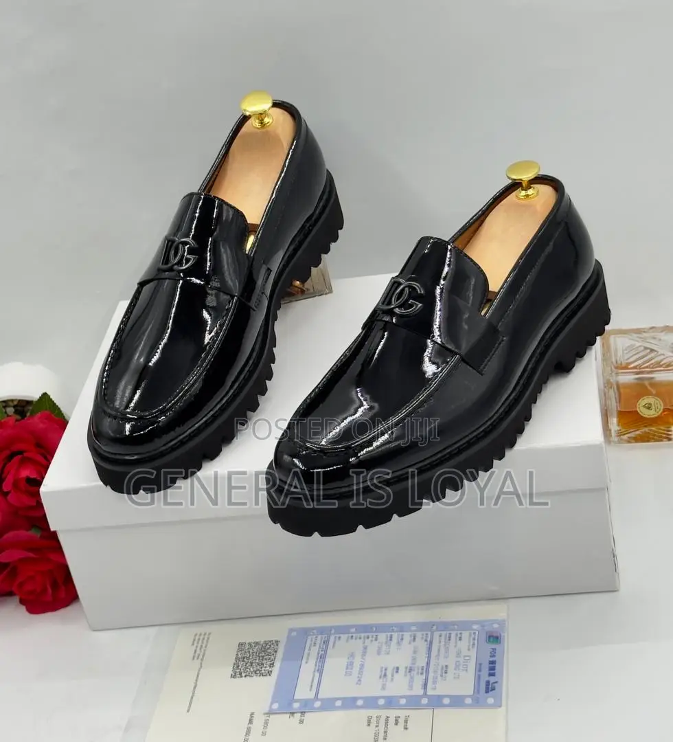 Dolce Gabbana Black Loafer Shoe