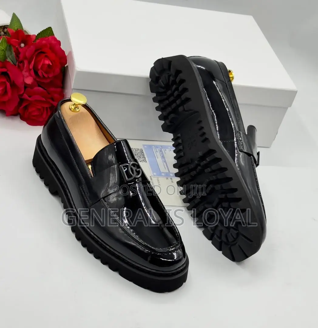 Dolce Gabbana Black Loafer Shoe