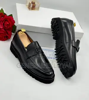 Dolce Gabbana Black Loafer Shoe