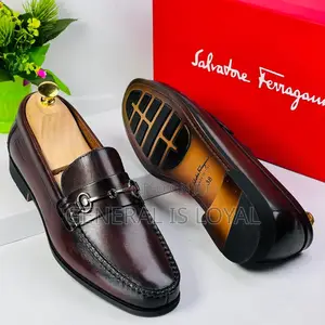 Salvatore Ferragamo Dark Coffee Flat Shoe