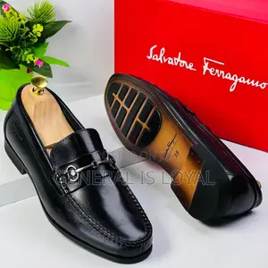 Salvatore Ferragamo Black Flat Shoe
