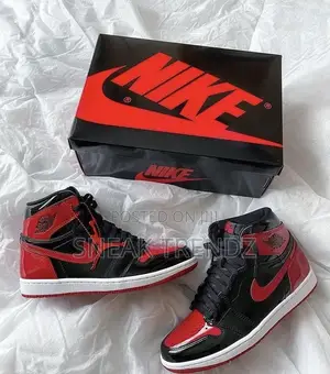 Jordan R 1 Red Black Mirror