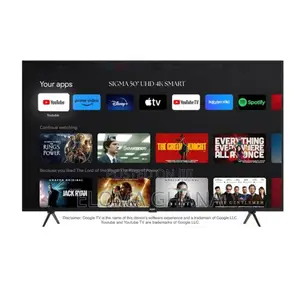 Sigma 50 Inch Uhd 4k Smart Android Frameless Tv Sig-ku50v6-s
