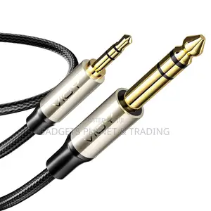 3.5mmtrs 1/8" Male to 6.35mm 1/4" Aux Cord - 1.5m
