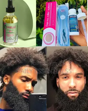 Kirkland Minoxidil + Mielle Oil + Roller Pack