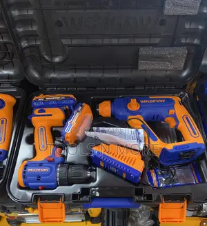 Wadfow 20v Cordless Drill and Rotary Hammer Combo Set