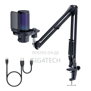 Feelworld Vm1 Gaming Pc Usb Condenser Microphone With Stand