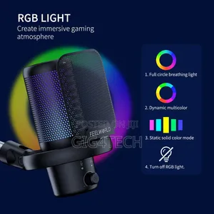 Feelworld Vm1 Gaming Pc Usb Condenser Microphone With Stand