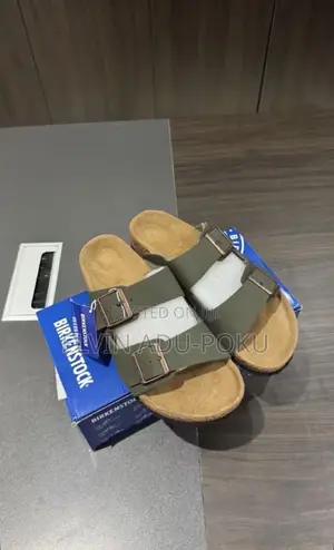 Arizona Birkenstock Two-Strap Sandals “ Olive Green”.