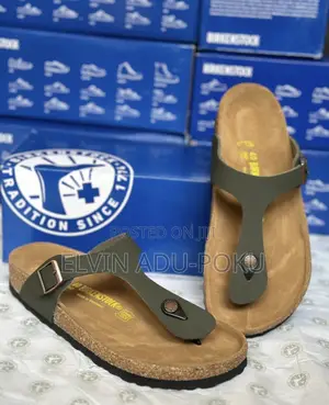 Birkenstock Nubuck Leather Thyme “ Olive Green”