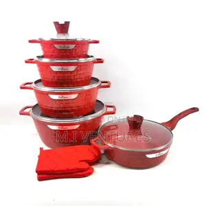 10 Pieces Unique Granite Non Stick Cookware Set