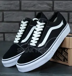 Old Skull Vans Black White