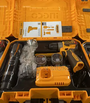 Ingco 16v Compact Cordless Drill and Hand Blender Combo