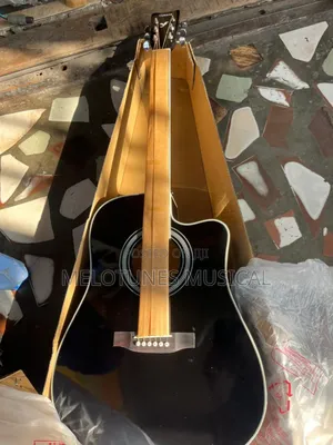 Professional Black Yamaha Semi-Acoustic Guitar