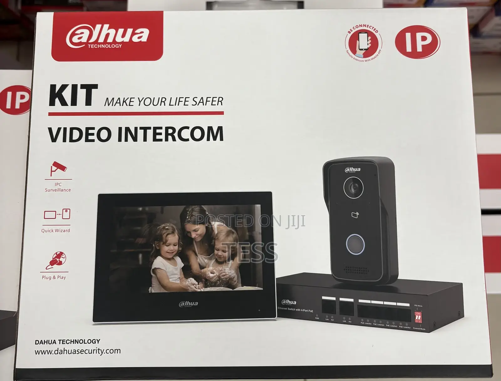 Dahua Ktp03 Ip Video Intercom Kit With Poe Switch