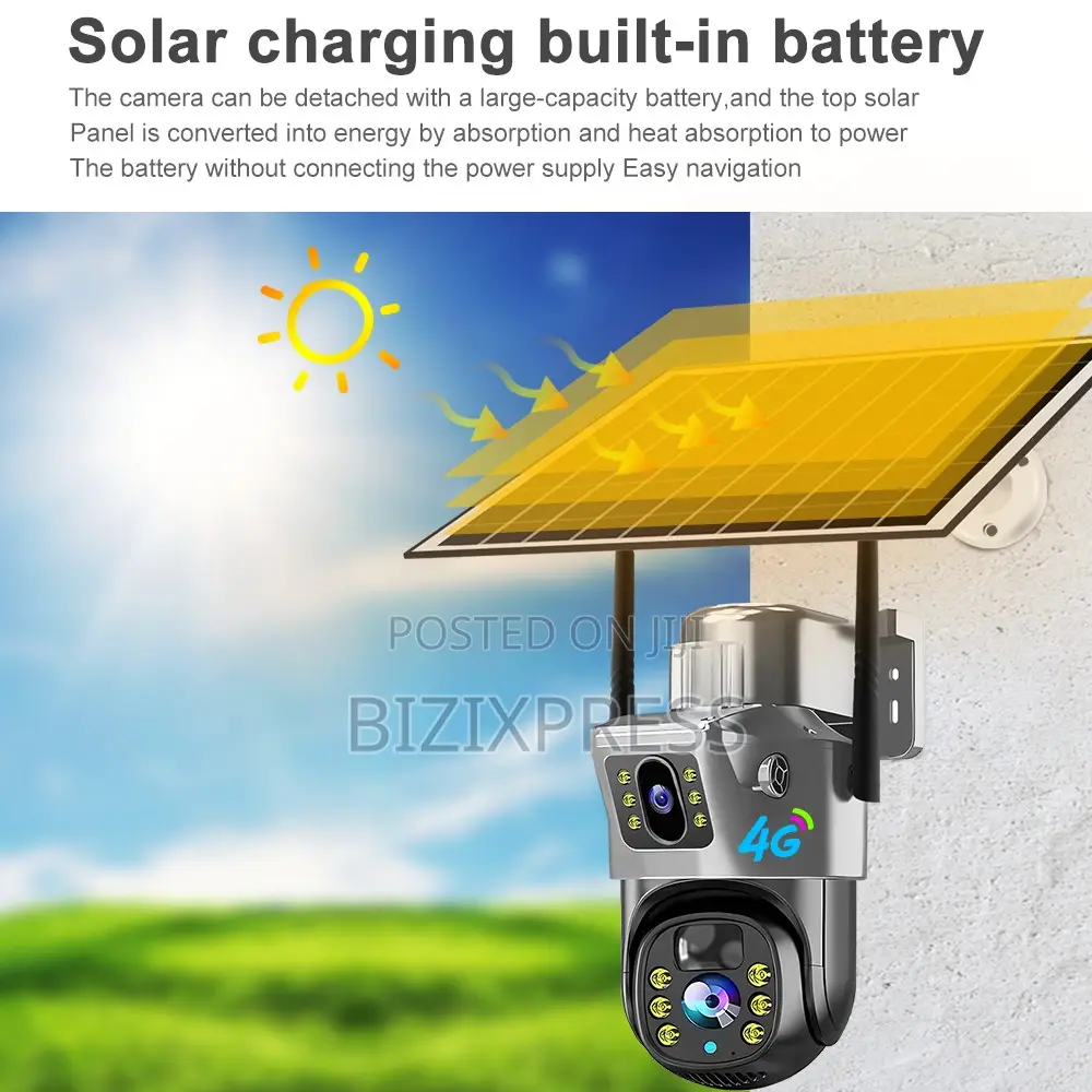 4g Solar Dual Lens Security Camera