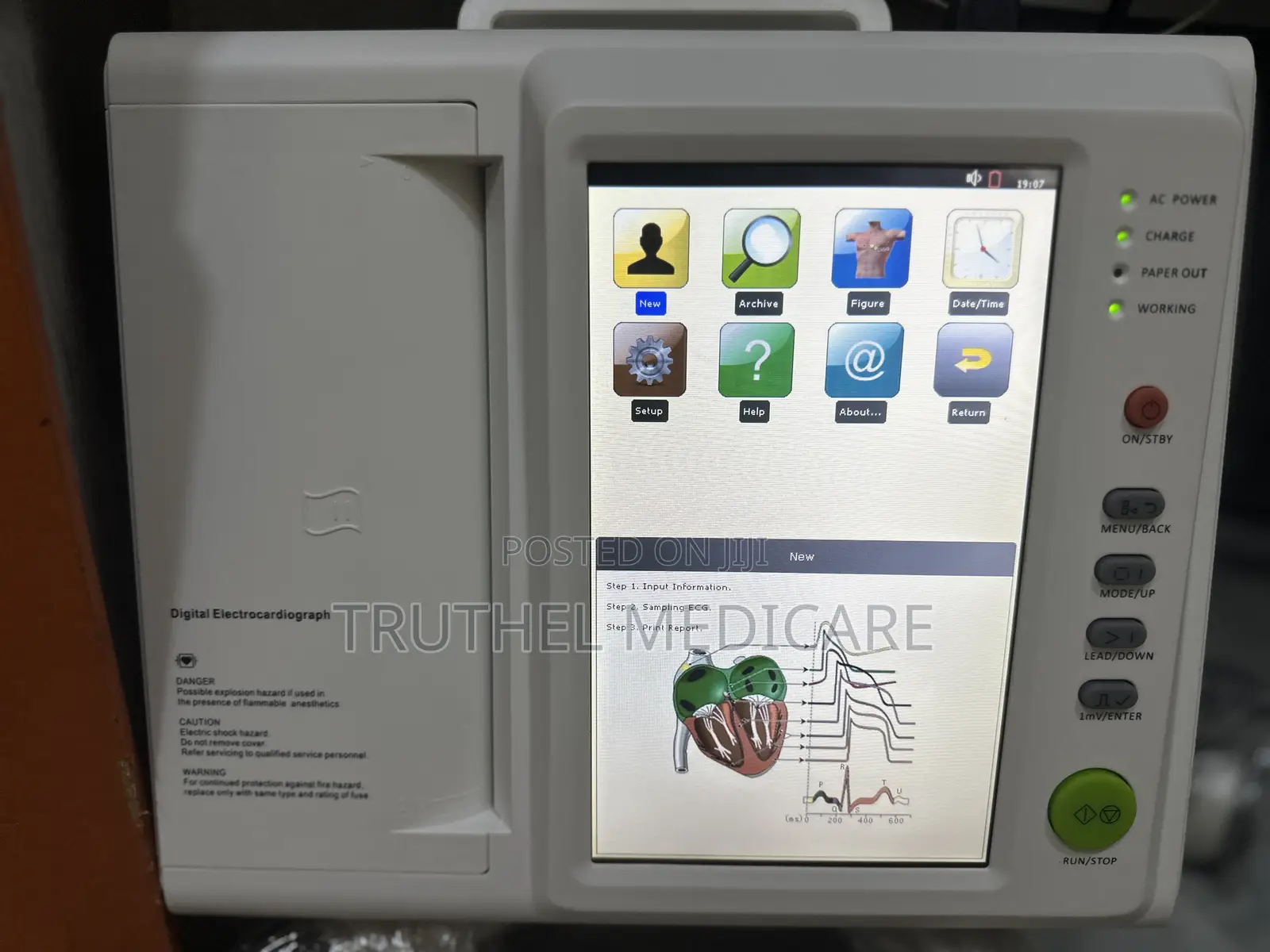 Ecg Machine - 12 Channels(Screen Touch Type)