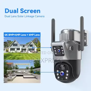 Double Lens Solar Security Camera
