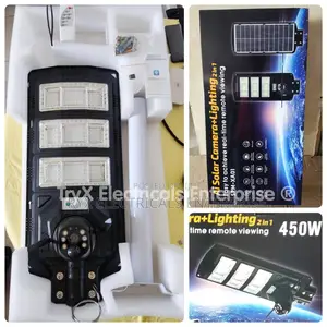 450w Xiangyao Solar Surveillance Street Light 4g + 32gb Sd