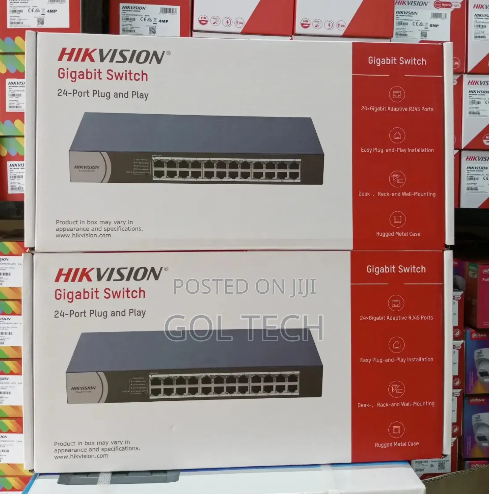 Hikvision Gigabit Switch 24port Plug and Play Rack Mount