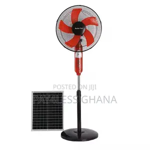 Rechargeable Solar Fan Standing: Ac/Dc Powered