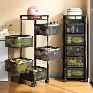 Multi-Tier Organiser Fruit Vegetable Metal Storage Basket